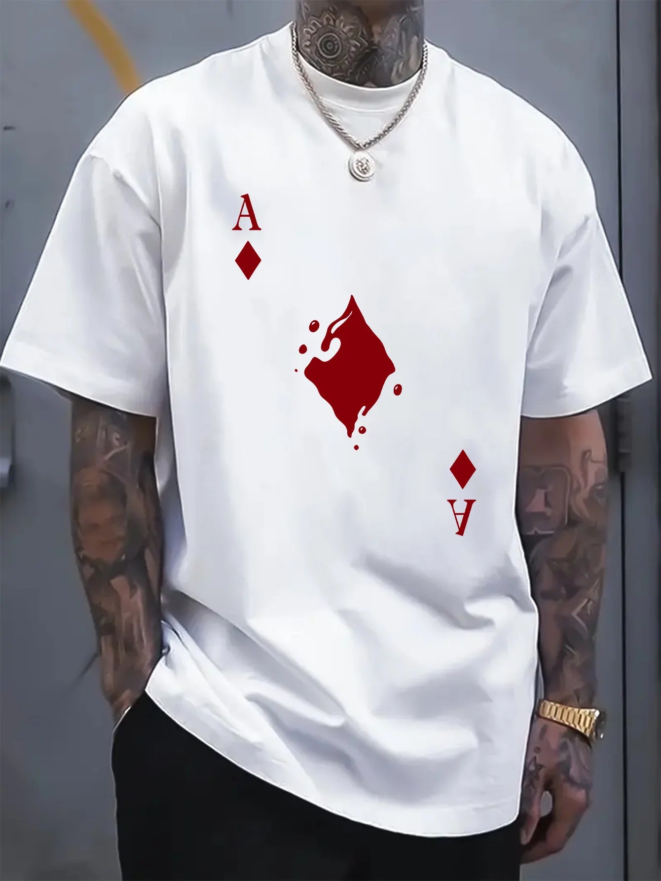 T-shirt 2026 imprimé extra large pour homme, t-shirt d'été décontracté à manches courtes, grande taille. T-shirt d'été décontracté et respirant.